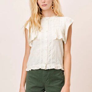 NWT Lovestitch Bohemian-Chic Top Sz M